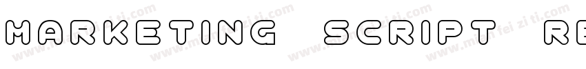 Marketing Script Reg字体转换